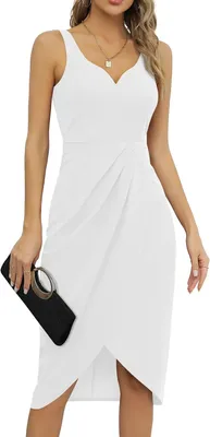 Produktbild von Kokтейtkleid Elegantes Vintage Midilänge Maßgeschneidert Weiß S