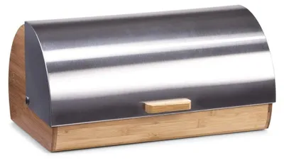 Produktbild von Zeller Brotkasten, Bamboo/Edelstahl 39x25,5x18,5