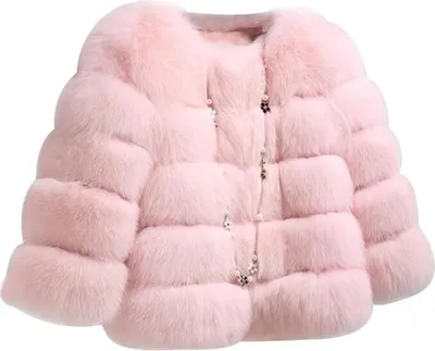 Produktbild von Damen Kunstpelz Mantel Kurzer Faux Pelz Winterjacke Kunstfell Oberbekleidung Einfarbig Dicker Parka Wintermantel, Damen , beige, L