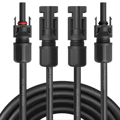 Produktbild von Solar Verlängerungskabel Solarkabel mit Stecker 4mm² 6mm² Kabel für SolarmoduleKabelquerschnitt:6mm²;Länge Kabel + Stecker:2x 35m inkl. 0% MwSt. gem. § 12 Abs. 3 UStG
