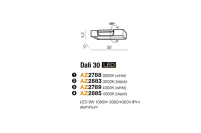 Obrázek produktu pro 4000K Dali 30 nástěnné svítidlo AZ2789 Azzardo