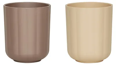 Produktbild von OYOY M107563, Set, Beige, Braun, Polyacticsäure (PLA), Tasse, Erfrischende Getränke, 2 Stück(e)