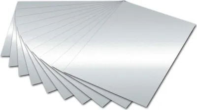 Produktbild von 10x Folia 6161E Fotokarton - 50 x 70 cm, silber glänzend