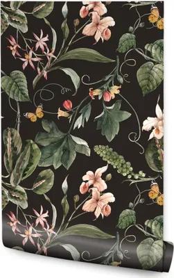 Produktbild von 10m VLIES TAPETE Rolle Aquarell TROPISCHE Gemuesemusterblumen 6554