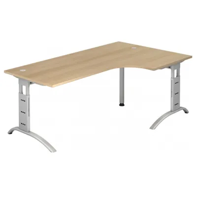 Produktbild von FARO 82 S - 200 x 120 Eiche/Silber höhenverstellbar