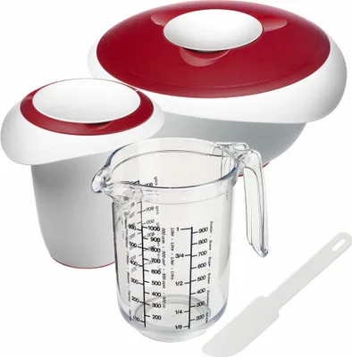 Produktbild von Westmark 4 tlg. Set mit Schüsseln, Messkanne »Gerda« + Kuchenlöser, 315522E7