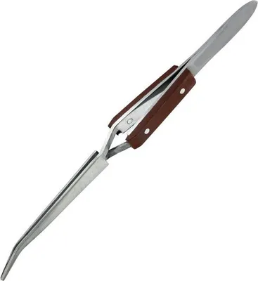 Image de Pincette Krick manche plastique coudé 160 mm
