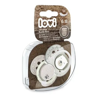 Immagine prodotto di LOVI succhietto in silicone dinamico Buddy Bear 6-18 m 2 pz 22/865