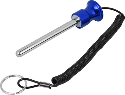 Immagine prodotto di Perno magnetico per pesi con corda di trazione - accessori per l'allenamento della forza - blu