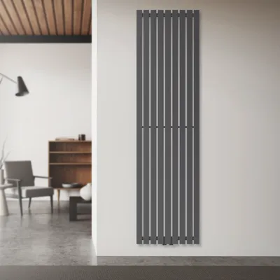 Produktbild von LuxeBath Flachheizkörper Einlagig, 480x1800 mm, Anthrazit, mit Mittelanschluss, ohne Heizstab