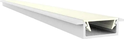 Produktbild von Flaches LED Alu Einbauprofil 2m Exo-A1F-13 (13mm) –| Flaches Aluminiumprofil für LED-Strips