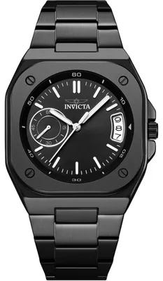 Imagen del producto de Invicta, modelo 70661, reloj para hombre - Movimiento de cuarzo - Metal con esfera negra - 42 mm
