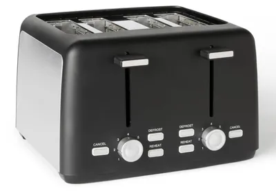 Produktbild von A. Basics 4-Scheiben Toaster mit 7 Bräunungsstufen, Extra Breite Schlitze, Brötc