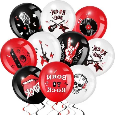 Produktbild von Latex Ballonnen Party Deko Musik Thema 54 Stück