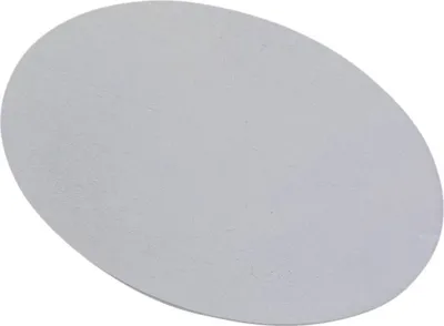 Produktbild von Teller Oval Aluminium Weiß 17x12cm Untersetzer Untertasse Kerzenhalter Tablett