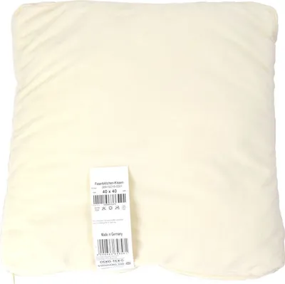 Produktbild von 40 x 40 cm Faserbällchen Kissen Sofa/Couchkissen  Germany Creme