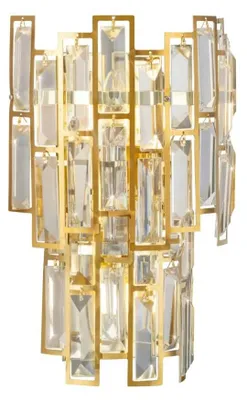 Productafbeelding van Kroonluchter wandlamp chroom Calmeilles goud