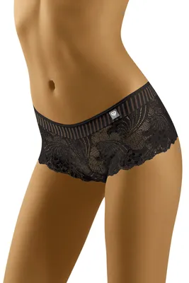 Produktbild von Wolbar damen y short-strings spitze miederslip slips boxershorts 3502, schwarz, m