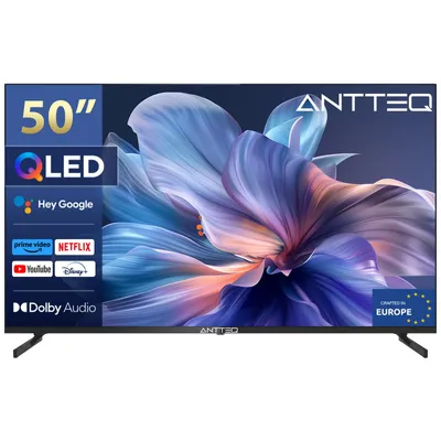 Produktbild von ANTTEQ Q50-AGU1.Q1 - 50 Inch (126 cm) 4K UHD QLED Smart Fernseher - Android TV - Dolby Atmos