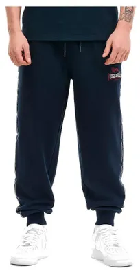 Zdjęcie produktu dla Męskie spodnie dresowe o normalnym kroju DELAVAL Dark Navy/Oxblood/Ecru M Lonsdale