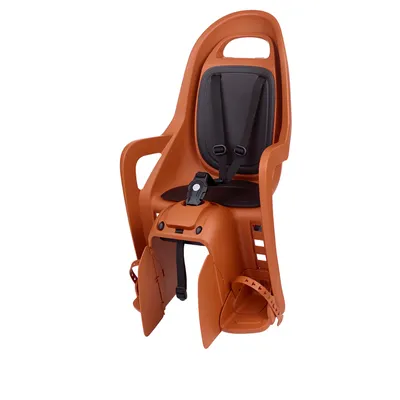 Image de POLISPORT Groovy Maxi CFS Porte-bébé arrière pour vélo - Caramel Brown/Black
