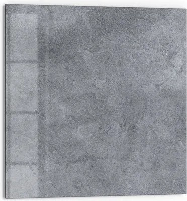 Produktbild von DEQORI Küchenrückwand Glas 60x60 cm 'Betonstruktur im Detail' Spritzschutz Bad Rückwand