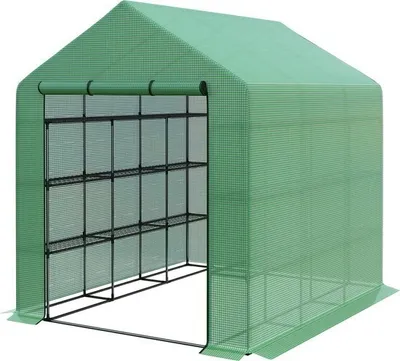 Obrázok produktu pre Fóliový skleník Outsunny s policami 845-696