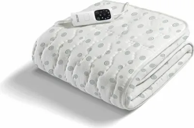 Immagine prodotto di Imetec Coperta elettrica, spegnimento automatico, sistema di riscaldamento extra rapido, 220-240V, bianco/grigio
