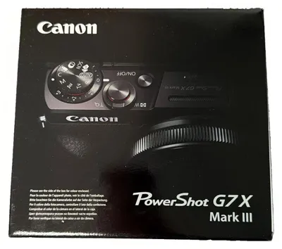 Produktbild von Canon PowerShot G7 X Mark III Kompaktkamera 1,0-Zoll-Sensor 20,1 MP 4K Schwarz