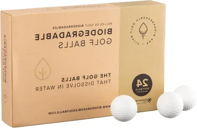 Productafbeelding van Golfballen - Oplosbare ballen - Milieuvriendelijk sporten - Wateroplosbaar materiaal - 24 stuks - Wit