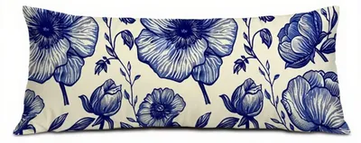Produktbild von Kissenbezug für Seitenschläfer, beidseitig, 40x145 cm, mit Blumenmuster