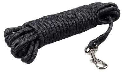 Produktbild von Duvo+ Trackingleine rund Classic schwarz, Maße: 5 m / 8 mm