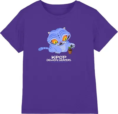 Imagen del producto de Camiseta para niños "Cazadores de demonios K-Pop" (TV20284) (Talla 140-146) (Color morado)