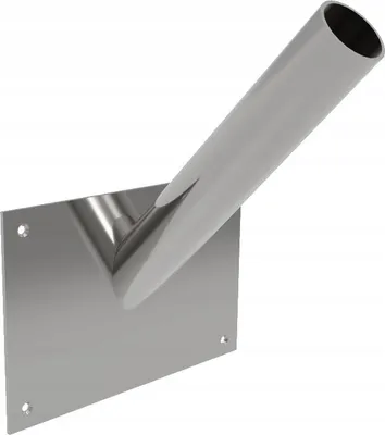 Produktbild von Flaggenhalter für 1 Flagge – Wandmontage für den Außenbereich, Edelstahl V2A, einfach