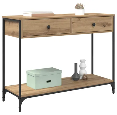 Obrázok produktu pre vidaXL Konzolový stolík Artisan dub 100 x 34,5 x 75 cm materiál na báze dreva