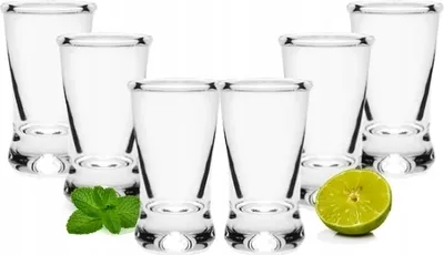 Zdjęcie produktu dla Kieliszki do wódki stabilne klasyczne 25 ml 6 szt