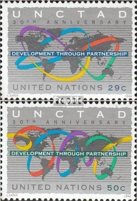 Produktbild von Briefmarken UNO - New York 1994 Mi 677-678 (kompl.Ausg.) postfrisch 30 Jahre UNCTAD