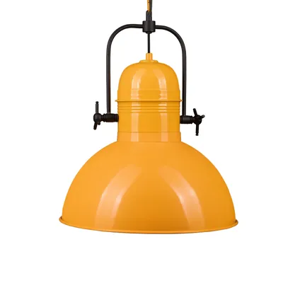 Produktbild von Pendelleuchte Hängelampe Vintage Ø40 cm E27 Gelb Metall Lampe