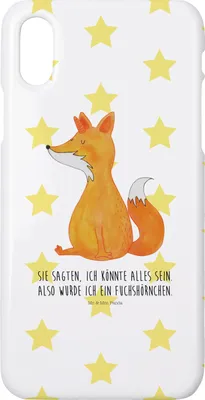 Produktbild von Mr. & Mrs. Panda Iphone 10 Handyhülle Einhorn Fuchs - Weiß - Geschenk, X, Einhörner, Füchse, Handy, Cover, Unicorn, Fuchshörnchen, Unicorns, Hülle