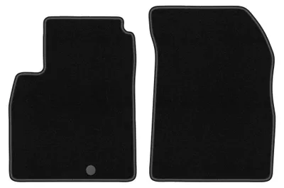 Obrázok produktu pre Predné velúrové koberce pre: Nissan Micra K13 2010-2016 (hatchback) – 2 ks, čierne, na mieru – Wielganizator BASIC