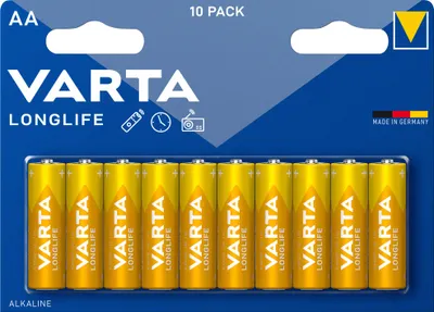 Zdjęcie produktu dla Zestaw 10 baterii AA / LR6 o długiej żywotności