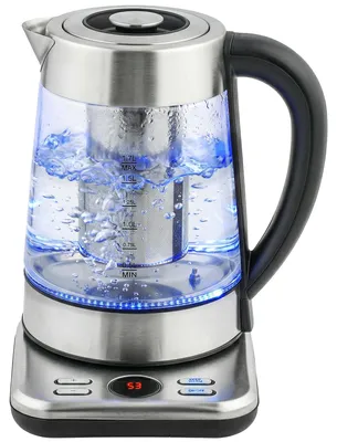 Productafbeelding van HOMCOM waterkoker, 1,7 liter, 2200W, met UK Strix thermostaat.
