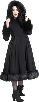 Produktbild von Hell Bunny Vintage Mantel - Elvira Schwarz S