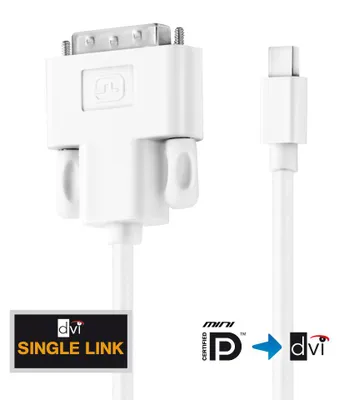 Produktbild von PureLink® - Mini DisplayPort zu DVI Adapter-Verbindungskabel (MiniDP/DVI)