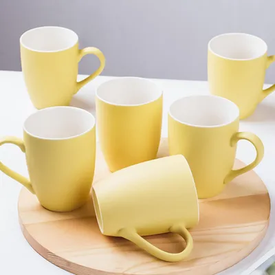 Productafbeelding van Set van 6 Keramische Koffiemokken 350 ml