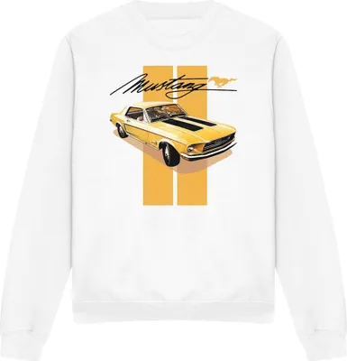 Productafbeelding van Ford - "Mustang Stang" sweatshirt voor heren/dames, uni model, TV32498 (maat M) (wit)
