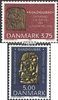 Produktbild von Briefmarken Dänemark 1993 Mi 1046-1047 (kompl.Ausg.) gestempelt Archäologische Funde