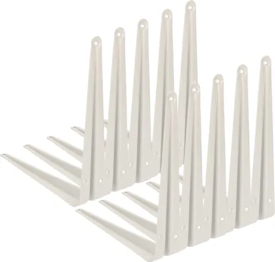 Produktbild von KOTARBAU® 10er Set Regalwinkel 225x200 mm Regalträger Regalhalter für Wandmontage Weiß