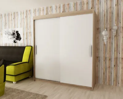 Obrázek produktu pro Šatní skříně MINIO TOKYO 200 cm Sonoma / Bílá