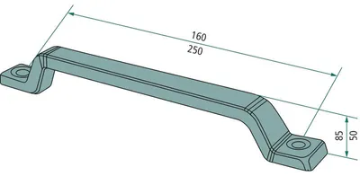 Obrázok produktu pre Rukoväť na skrutkovanie 250 mm